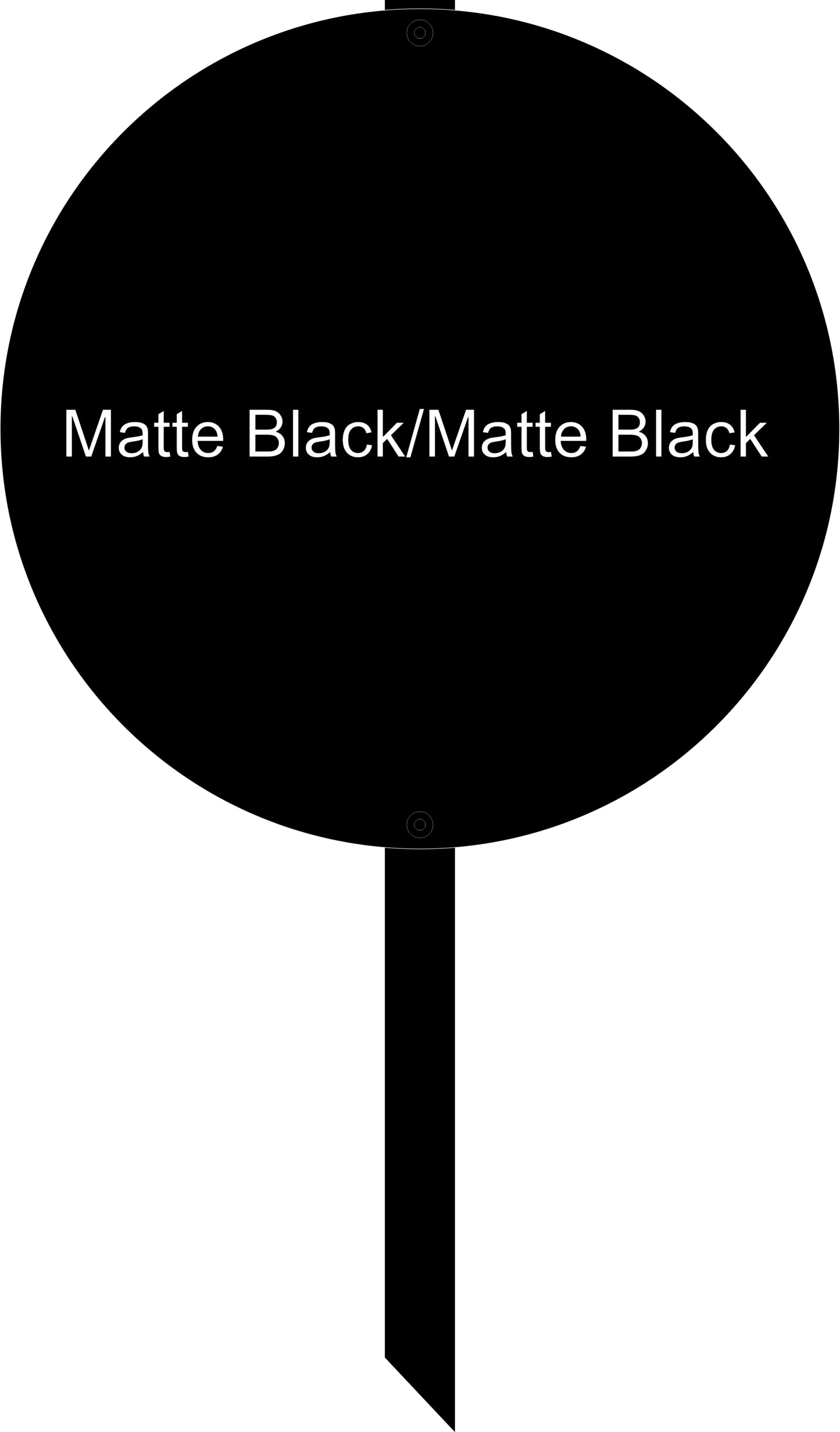 12" Round Yard Sign Kit