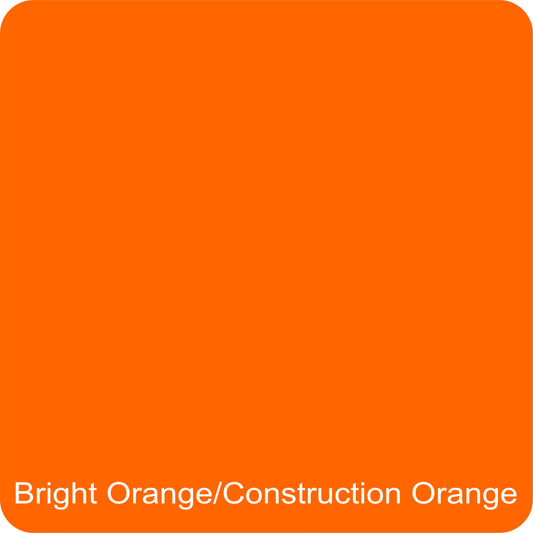 14" X 14" Bright Orange / Construction Orange Aluminum Sign Blank