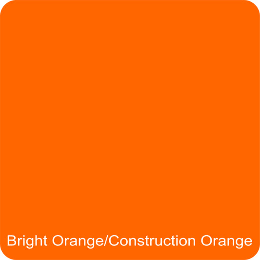 12" X 12" Bright Orange / Construction Orange Aluminum Sign Blank