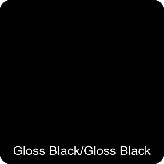 12" X 12" Gloss Black / Gloss Black Aluminum Sign Blank