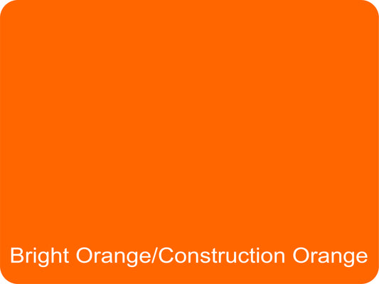 12" X 9" Bright Orange / Construction Orange Aluminum Sign Blank