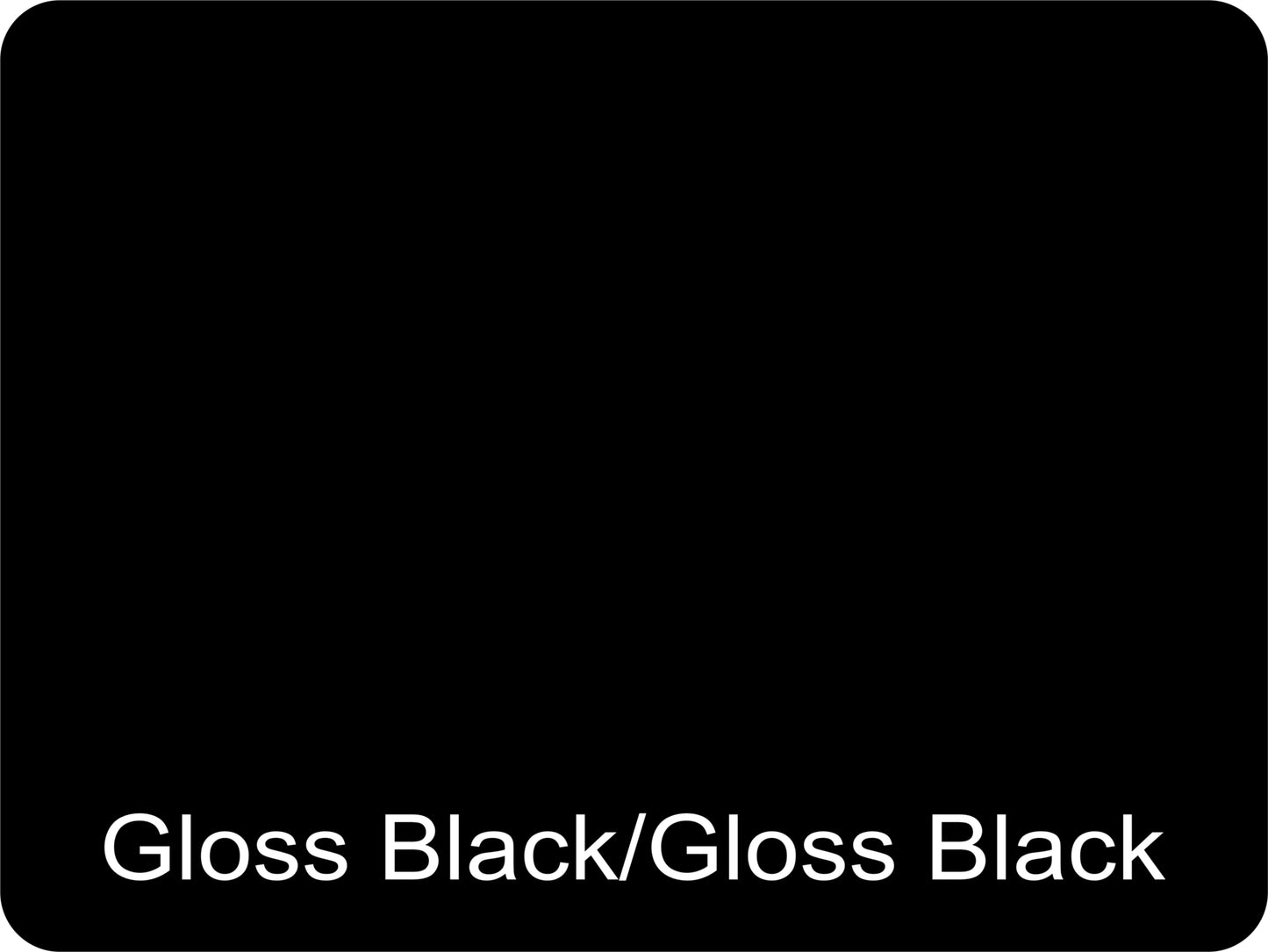 12" X 9" Gloss Black / Gloss Black Aluminum Sign Blank
