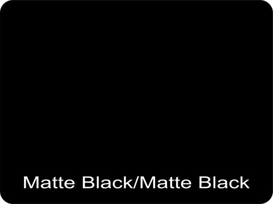 12" X 9" Matte Black / Matte Black Aluminum Sign Blank