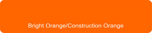 24" X 6"  Bright Orange/Construction Orange Aluminum Sign Blank