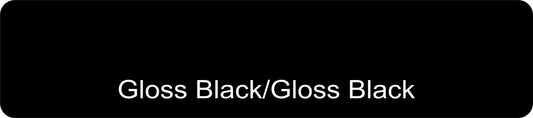 24" X 6"  Gloss Black/Gloss Black Aluminum Sign Blank