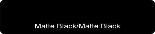 24" X 6"  Matte Black/Matte Black Aluminum Sign Blank