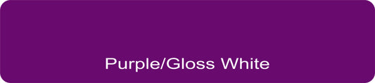 24" X 6"  Purple/Gloss White Aluminum Sign Blank