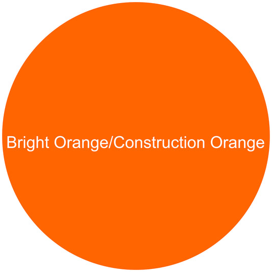 Bright Orange / Construction Orange Round Aluminum Sign Blank