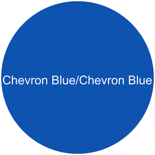 Chevron Blue/Chevron Blue Round Aluminum Sign Blank