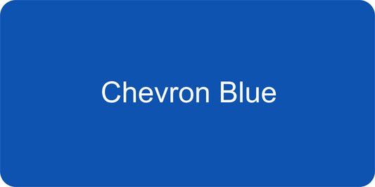 12" X 6" Chevron Blue / Chevron Blue Aluminum Sign Blank (See Disclaimer Below)