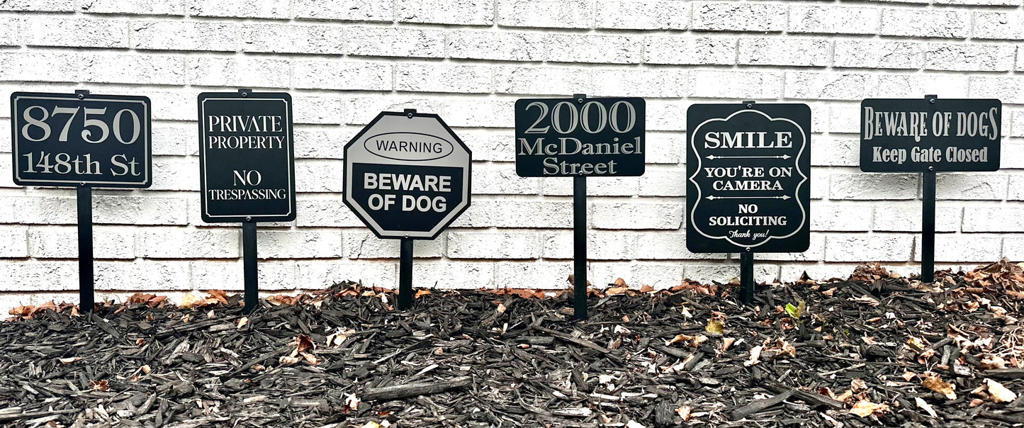 12" X 6" Yard Sign Kit