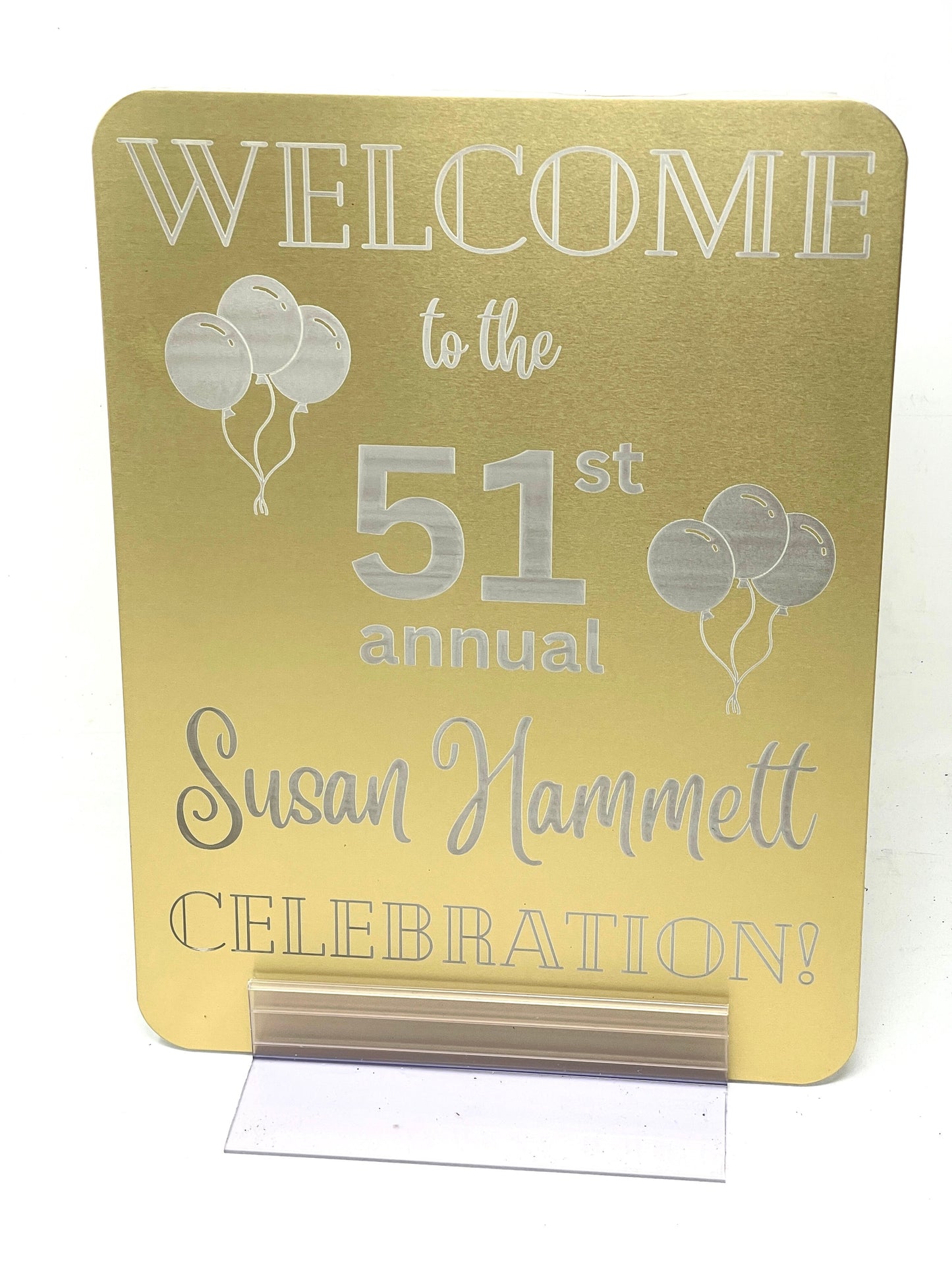 12" X 6" Satin Gold/Dull Gold Anodized Aluminum Sign Blank