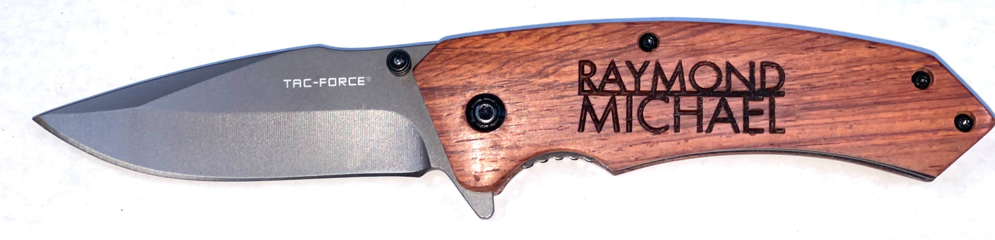 Laser Engravable knife Tac-Force Liner Lock