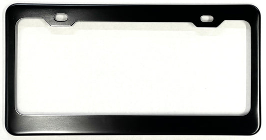 Black Anodized  Aluminum License Plate Frame