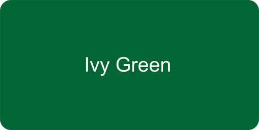 12" X 6" Ivy Green / Ivy Green Aluminum Sign Blank