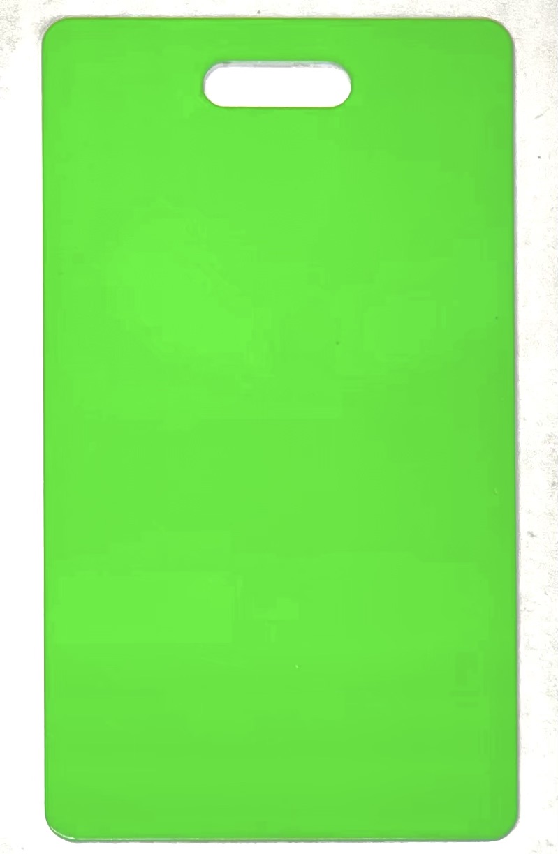 ID / Luggage Tag Lucky Green / Gloss White - 10 pack