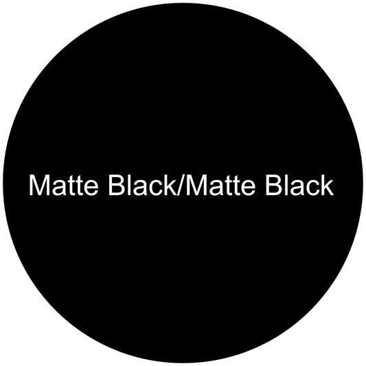 Matte Black/Matte Black Round Aluminum Sign Blank