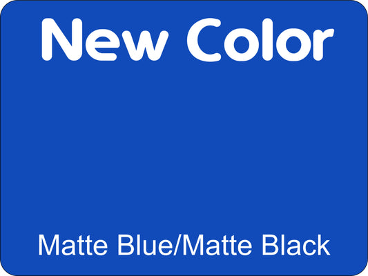 12" X 9" Matte Blue / Matte Black Aluminum Sign Blank