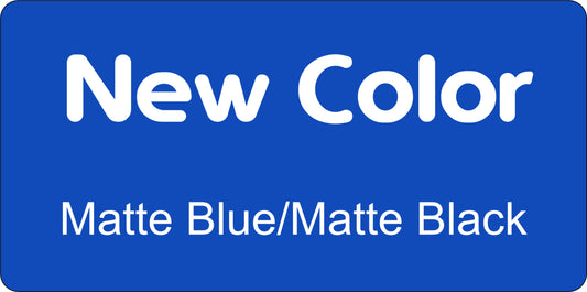 12" X 6" Matte Blue / Matte Black Aluminum Sign Blank