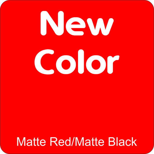 12" X 12" Matte Red/Matte Black Aluminum Sign Blank