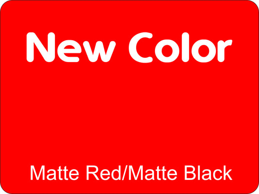 12" X 9" Matte Red / Matte Black Aluminum Sign Blank