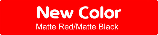 24" X 6"  Matte Red/Matte Black Aluminum Sign Blank
