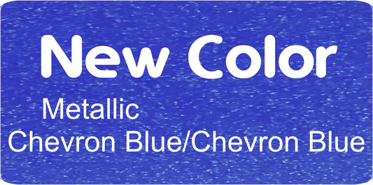 12" X 6" Metallic Chevron Blue / Chevron Blue Aluminum Sign Blank