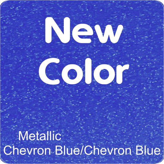14" X 14" Metallic Chevron Blue / Chevron Blue Aluminum Sign Blank