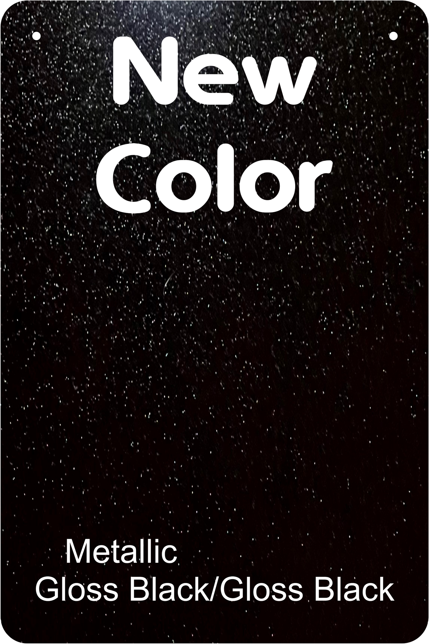 12" X 18" Metallic Gloss Black / Gloss Black Aluminum Sign Blank