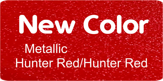 12" X 6" Metallic Hunter Red / Hunter Red Aluminum Sign Blank