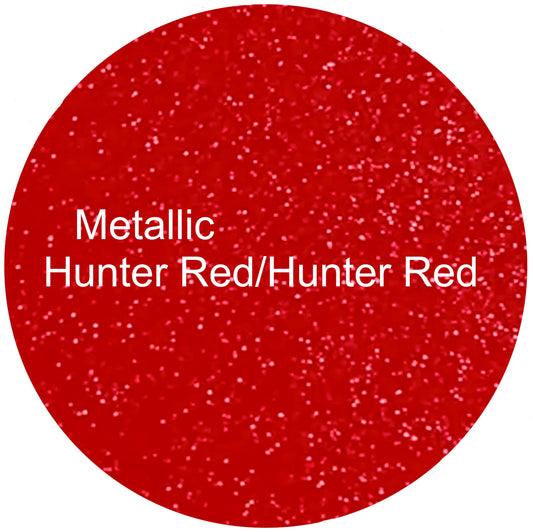 Metallic Hunter Red/Hunter Red Round Aluminum Sign Blank