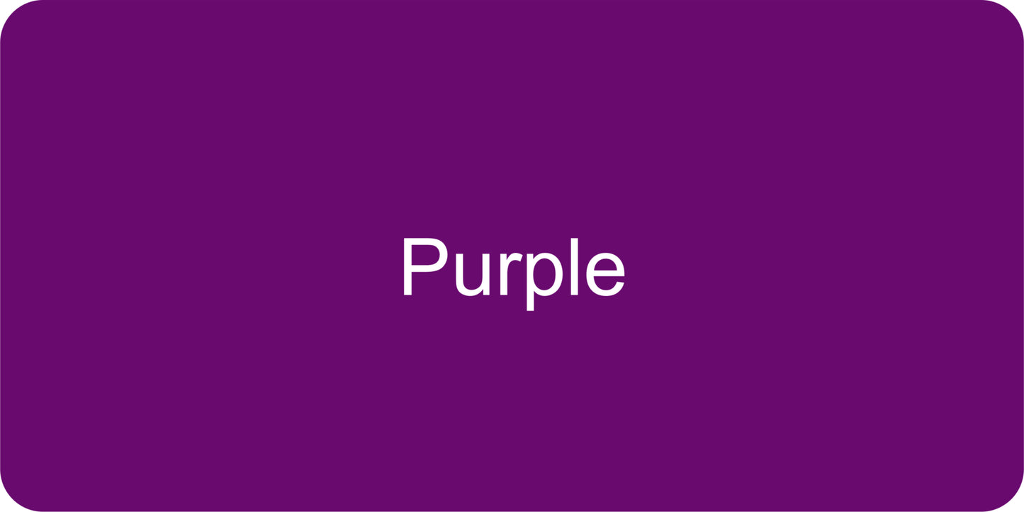 12" X 6" Purple / Gloss White Aluminum Sign Blank