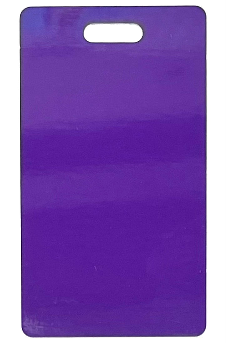 ID / Luggage Tag Purple / Gloss White - 10 pack