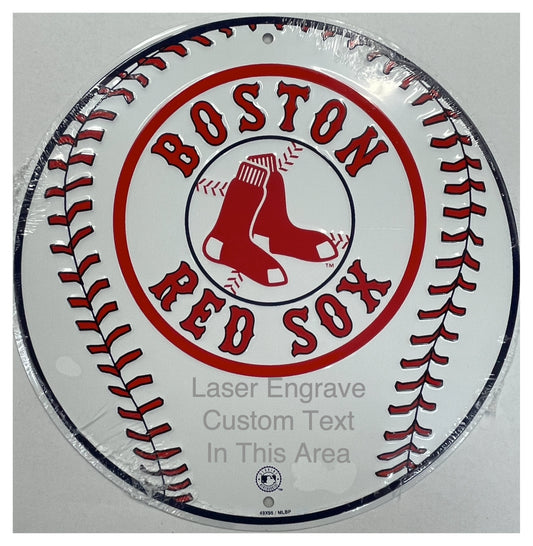 Boston Red Sox Aluminum MLB Baseball Sign