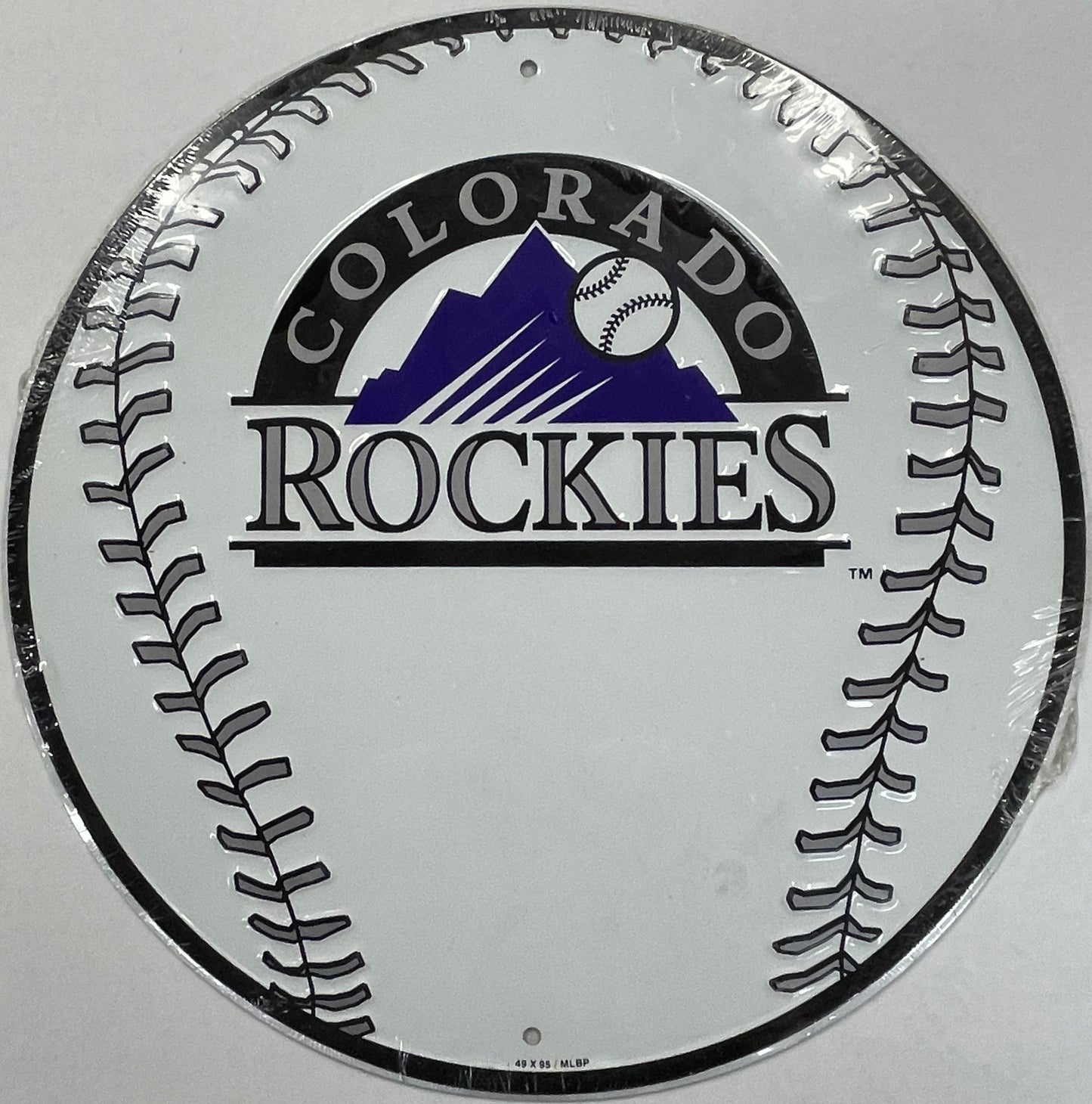 Colorado Rockies Aluminum MLB Baseball Sign