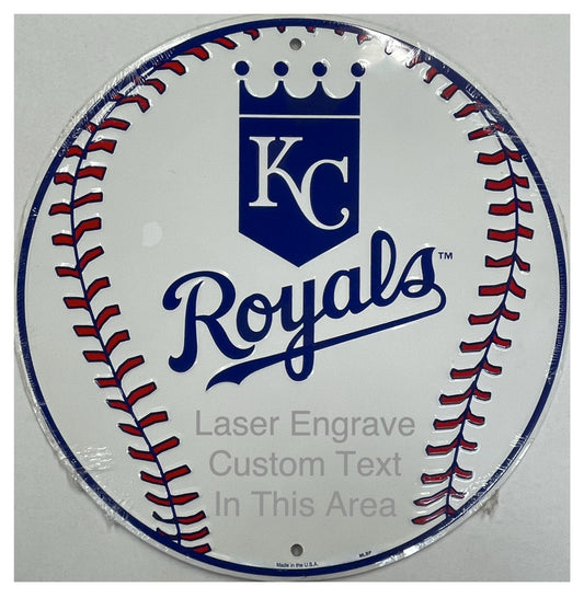 Kansas City Royals Aluminum MLB Baseball Sign