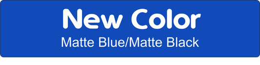 24" X 6"  Matte Blue/Matte Black Aluminum Sign Blank