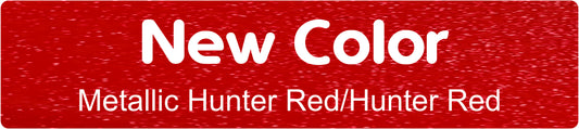 24" X 6"  Metallic Hunter Red/Hunter Red Aluminum Sign Blank