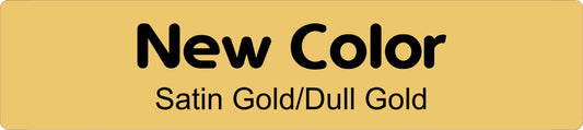 24" X 6"  Satin Gold/Dull Gold Anodized Aluminum Sign Blank