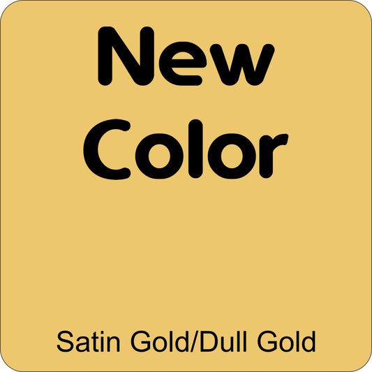 18" X 18" Satin Gold / Dull Gold Aluminum Sign Blank
