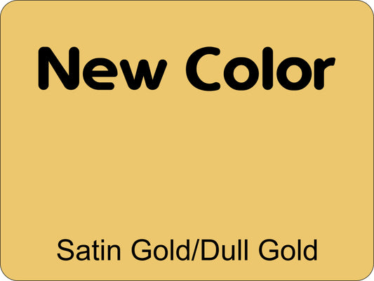 12" X 9" Satin Gold/Dull Gold Anodized Aluminum Sign Blank