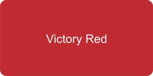 12" X 6" Victory Red / Victory Red Aluminum Sign Blank
