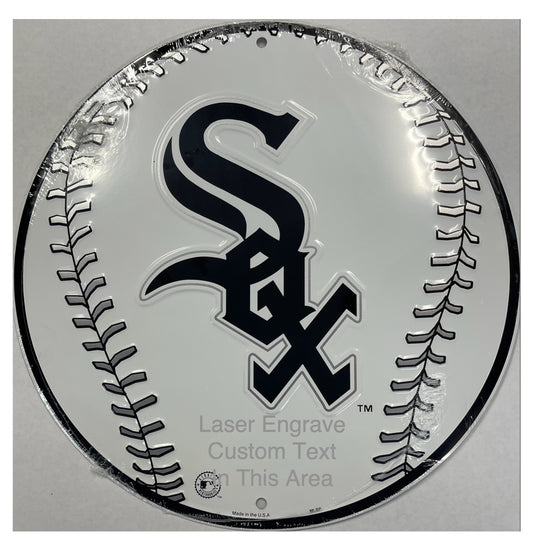 Chicago White Sox Aluminum MLB Baseball Sign