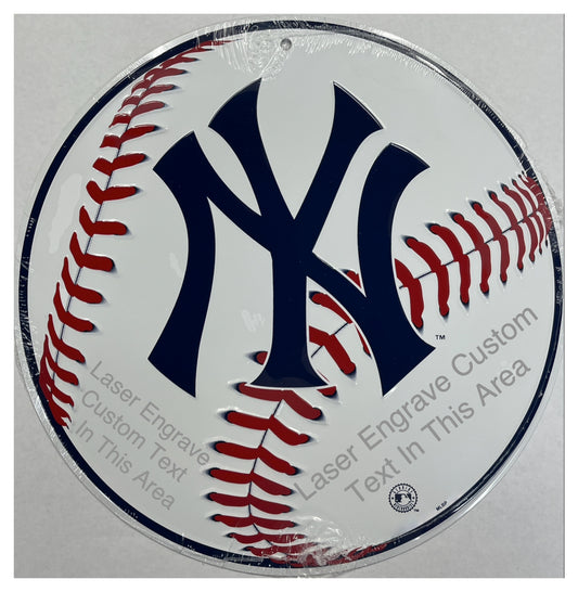 New York Yankees Aluminum MLB Baseball Sign