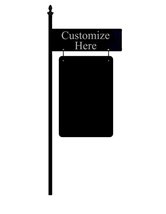 Heavy Duty Garden Flag Stand and Flag Kit (Includes Flag and Carabiners) Blank Customizable Design