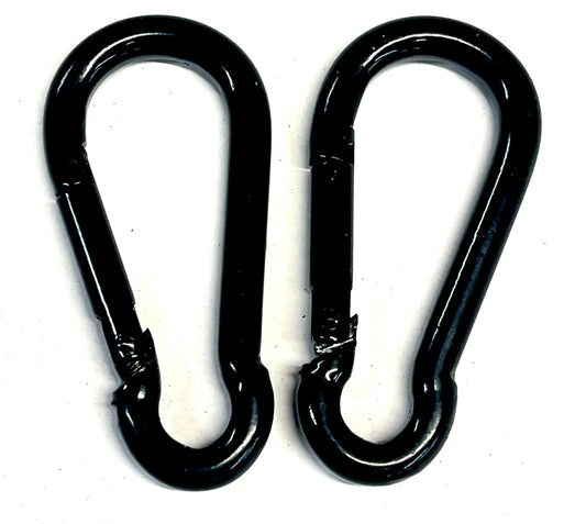 Carabiner Hanger 2 - Pack .25 dia. X 2-3/8" Black Aluminum