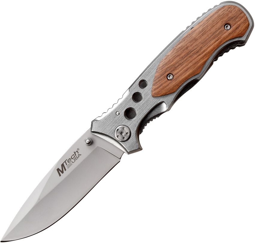 Laser Engravable knife M-Tech Liner Lock Rosewood