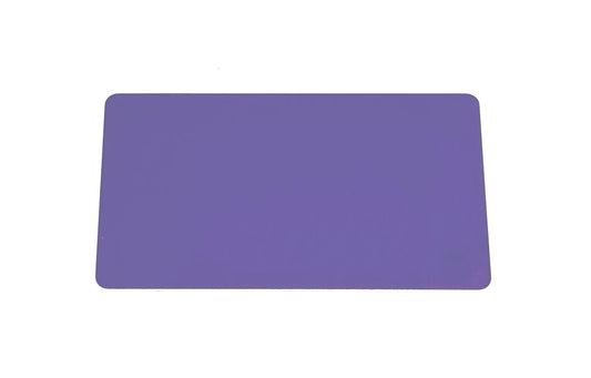 3.5" X 2" Purple/Gloss White Aluminum Business Card - 10 pack