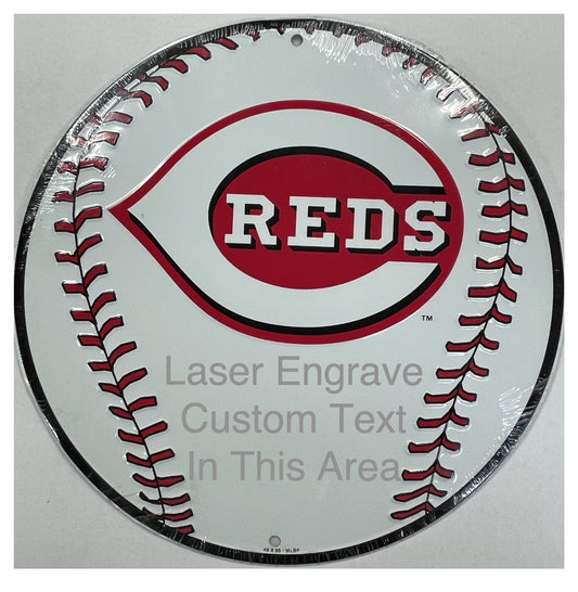 Cincinnati Reds Aluminum MLB Baseball Sign