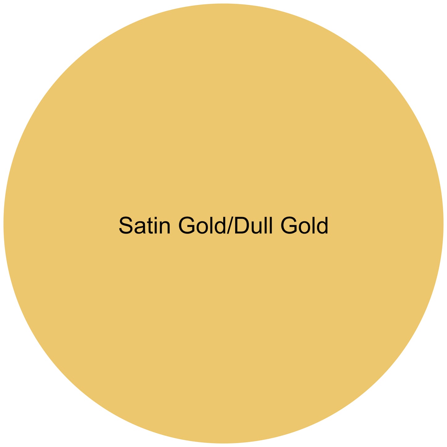 Satin Gold/Dull Gold Round Aluminum Sign Blank